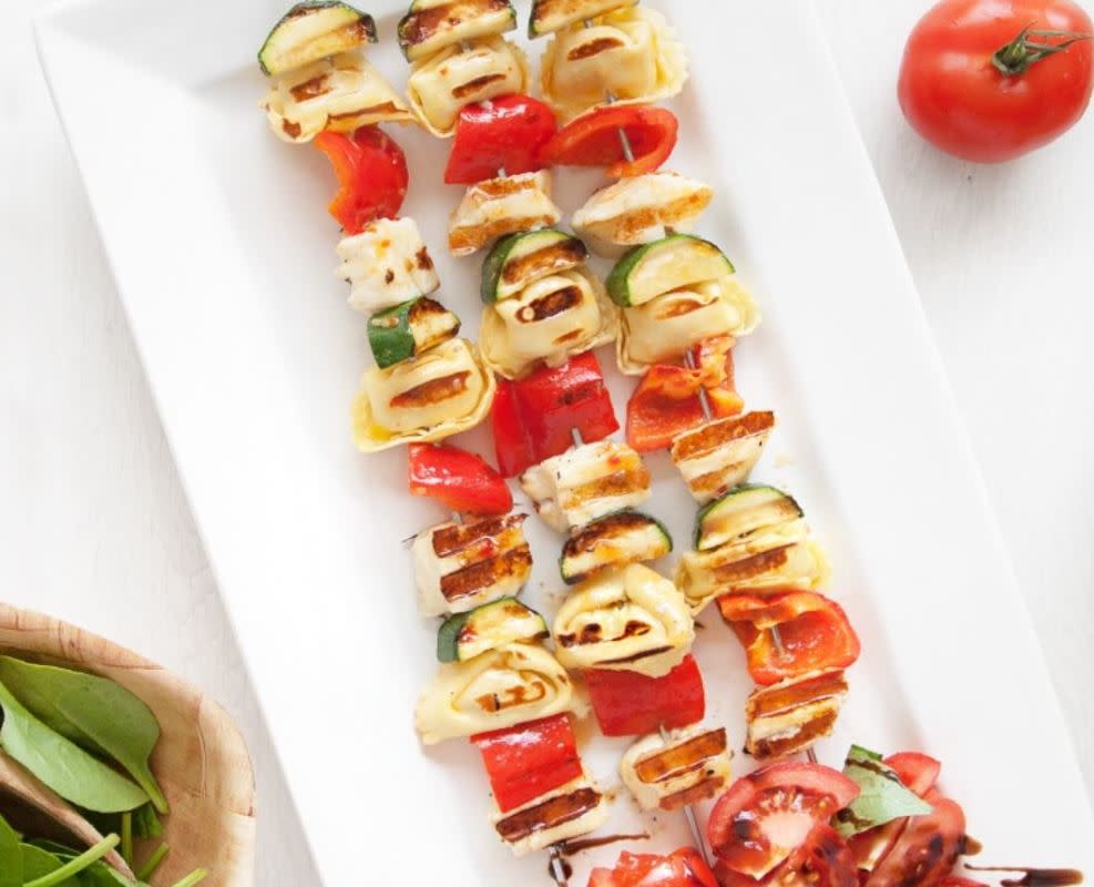 <p>A Mummy Too</p><p>Meet your new favorite summer skewer.</p><p><strong>Get the recipe: <a href="https://www.amummytoo.co.uk/sweet-chilli-tortellini-and-vegetable-bbq-skewers" rel="nofollow noopener" target="_blank" data-ylk="slk:Tortellini BBQ Skewers;elm:context_link;itc:0;sec:content-canvas" class="link rapid-noclick-resp">Tortellini BBQ Skewers</a></strong></p>