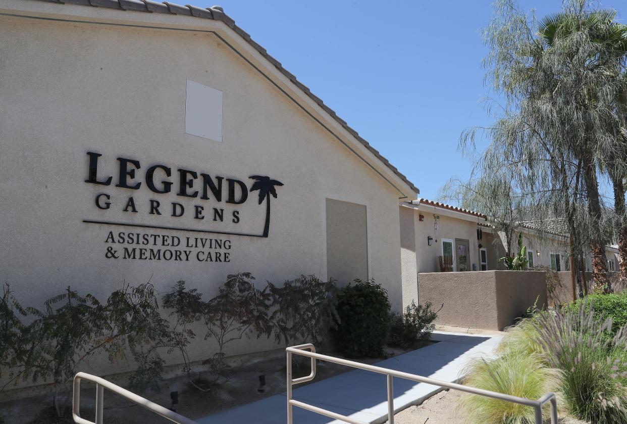 The Legend Gardens Assisted Living and Memory Care in Palm Desert, April 24, 2020. 