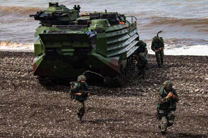 台灣軍方年度漢光演習三軍聯合反登陸作戰於2020年7月16日展開。（台灣國防部提供）