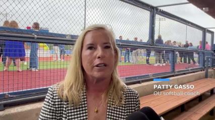 OU softball coach Patty Gasso talks about Hall of Fame Stadium rebrand