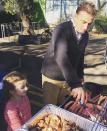 Turner Primary Election Day sausage sizzle, with a little help from a voter of the future. Photo: Instagram/the_riotact