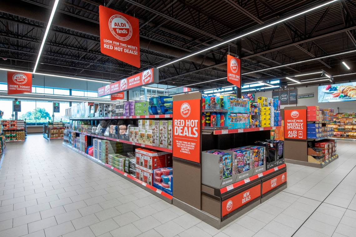 An Aldi interior press photo from Terre Haute.