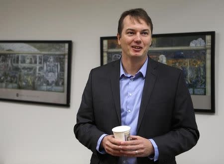 Chris Urmson, director of Google's self-driving car project, talks during an interview in Detroit, Michigan, January 14, 2015. REUTERS/Rebecca Cook/Files