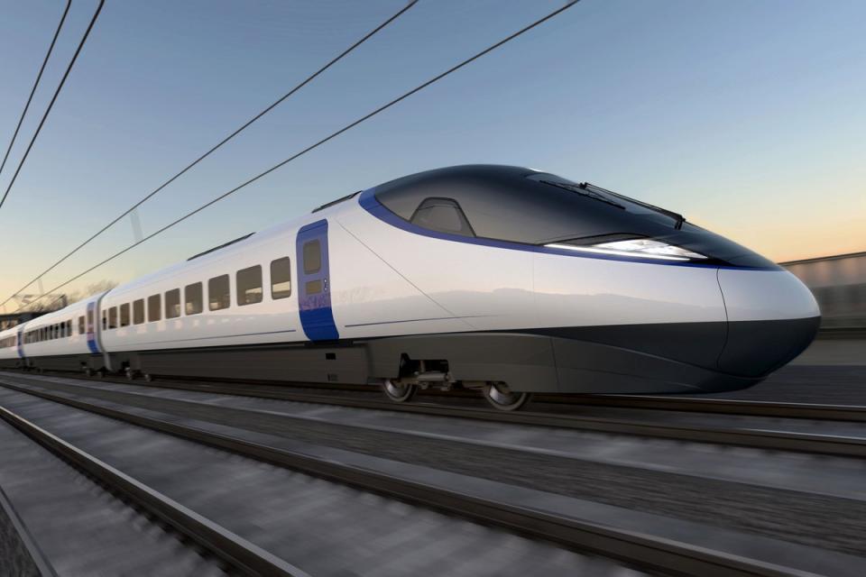 Downing Street has refused to guarantee the HS2 railway line will run to Manchester as planned amid reports Rishi Sunak and Jeremy Hunt are in talks about scrapping the project’s second stage (PA) (PA Media)
