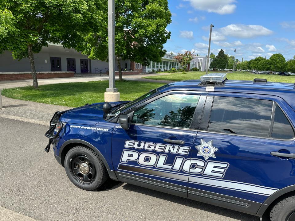 Eugene Police Department is responding to a series of threats of violence at South Eugene High School Wednesday, May 24, 2023, the fourth threat in as many weeks.