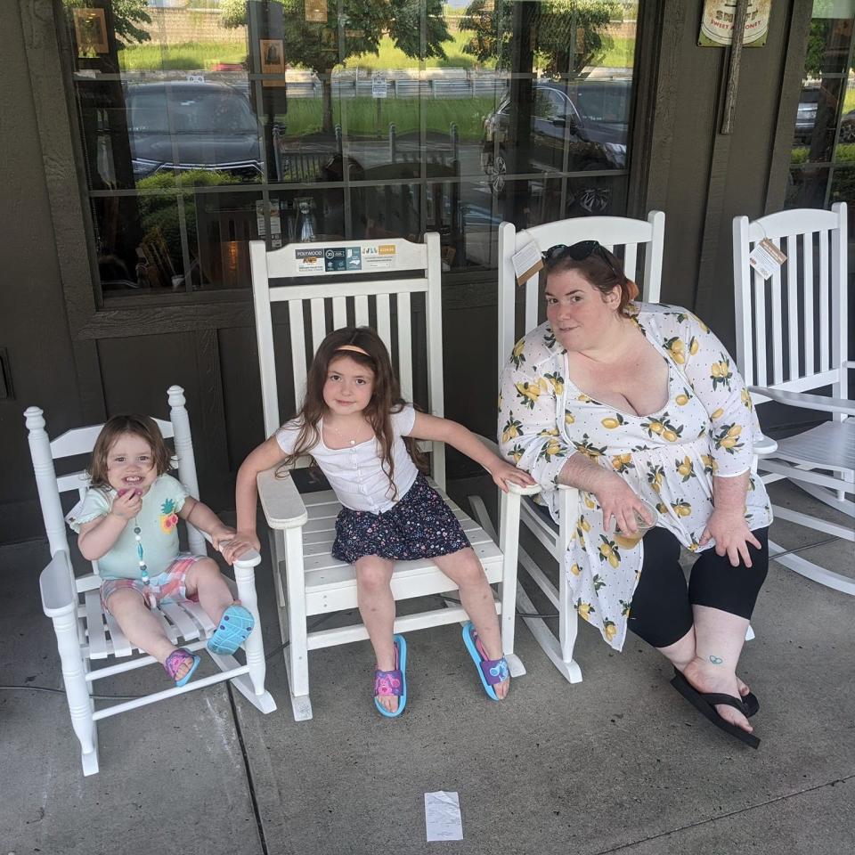 Samantha Rementer poses with her daughters shortly before she was murdered on June 8, 2022.