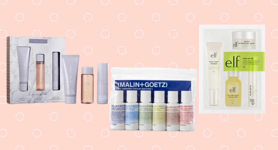 These travel-sized beauty kits work just as well at home as on the go.