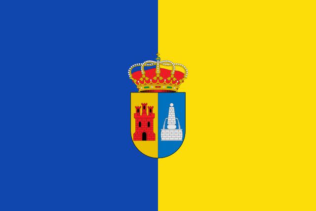 ▲西班牙小鎮將原本的鎮名改為「烏克蘭」以示支持，原本的城鎮徽章背後也放上烏克蘭的藍、黃色。（圖／取自基輔獨立報推特）