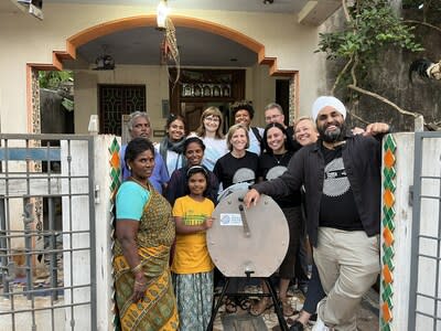 The Washing Machine Project and the Whirlpool Foundation celebrate the distribution of the Divya Washing Machine to a community in Southeast India.