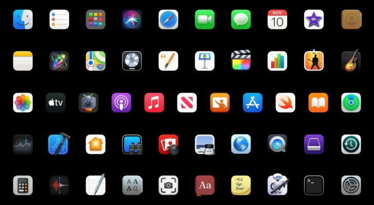 MacOS app icons