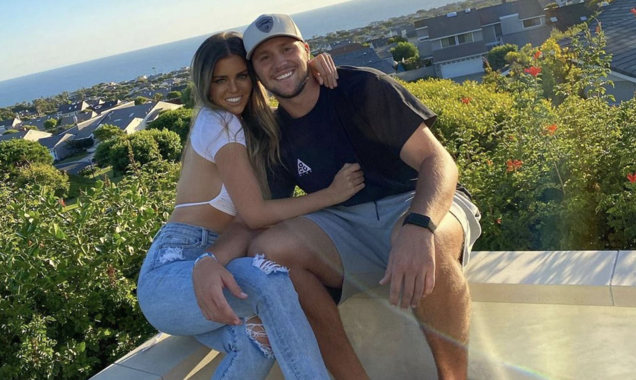 Josh Allen and his girlfriend.