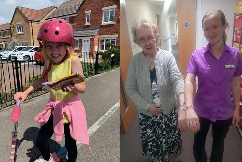 Jess Nolan has visited her local care home every day (image supplied)