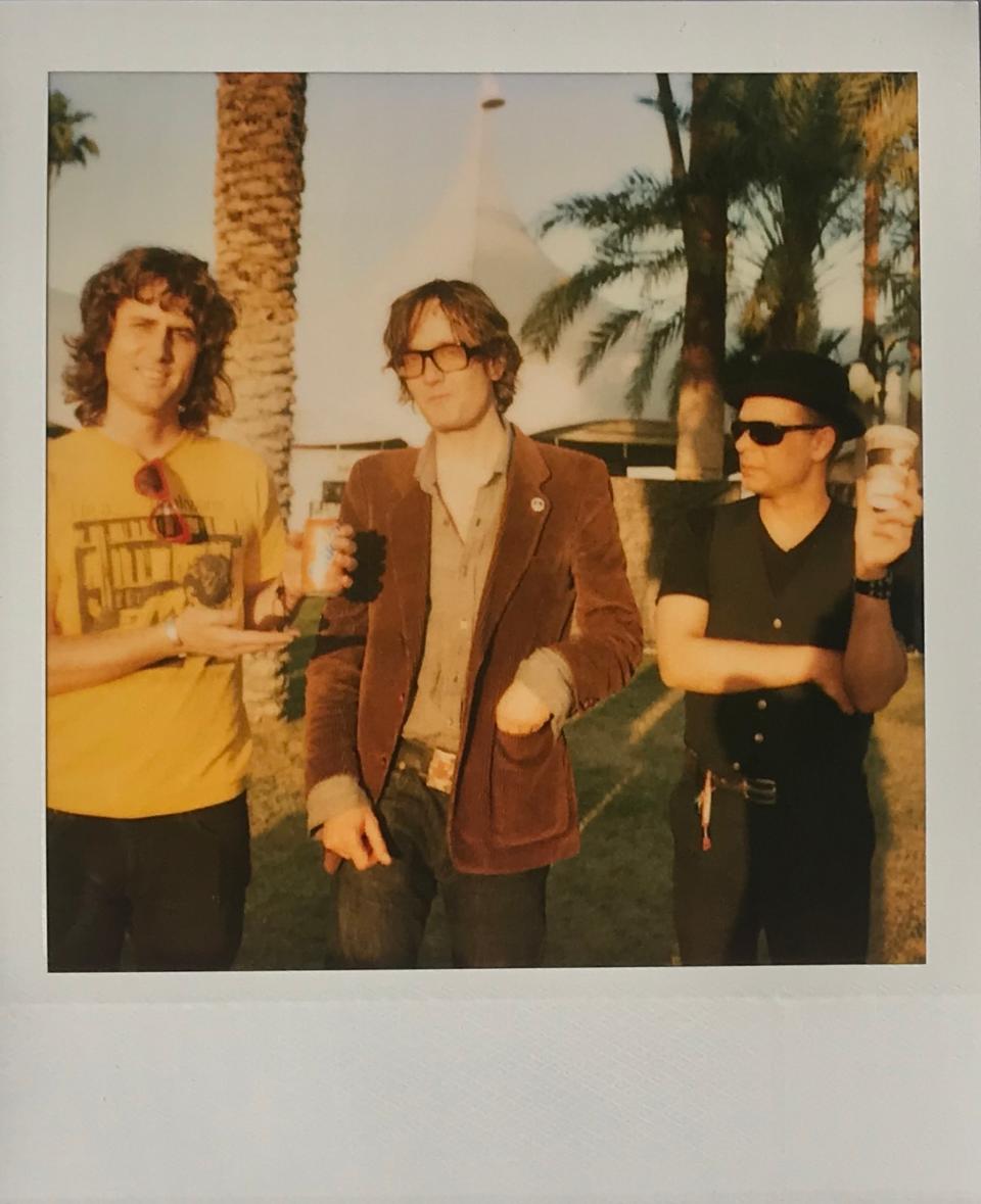 Luke Jenner of the Rapture, Jarvis Cocker, and Sam Fogarino of Interpol