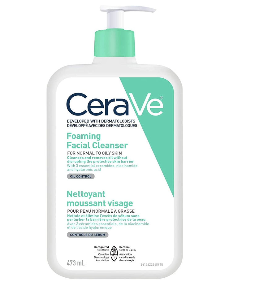 CeraVe FOAMING Face Cleanser (Photo via Amazon)