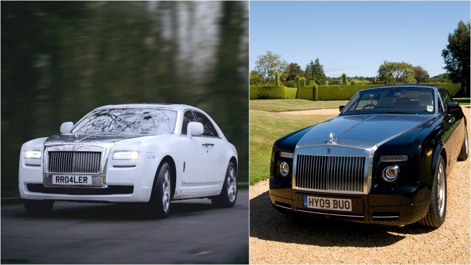 rolls royce ghost and bentley continental