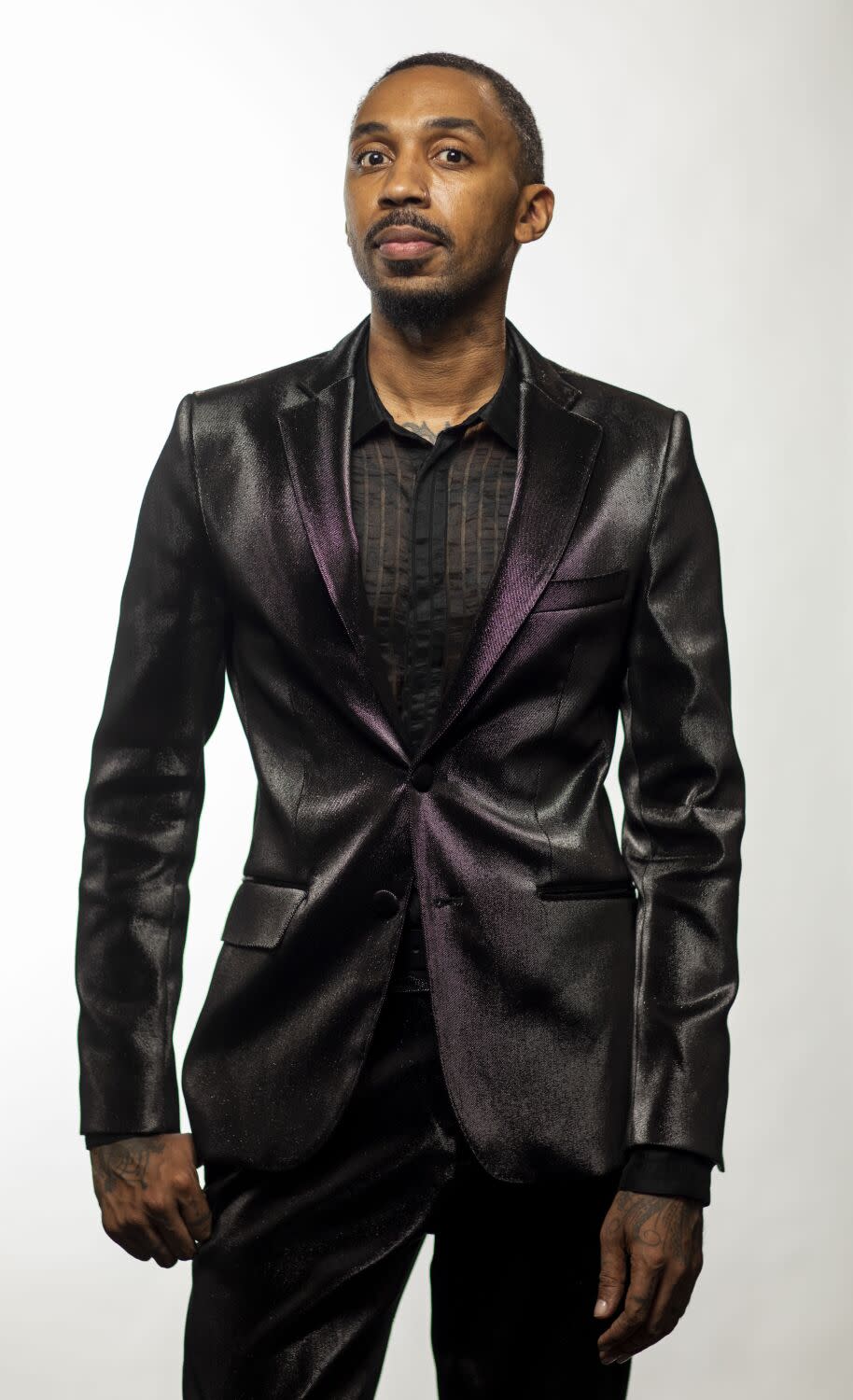 George M. Johnson at the Los Angeles Times Festival of Books Portrait Studio.