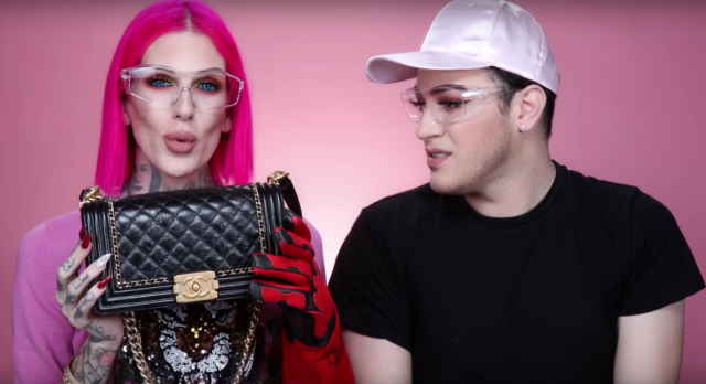 So, Jeffree Star just cut a £4,500 Chanel Boy Bag in half