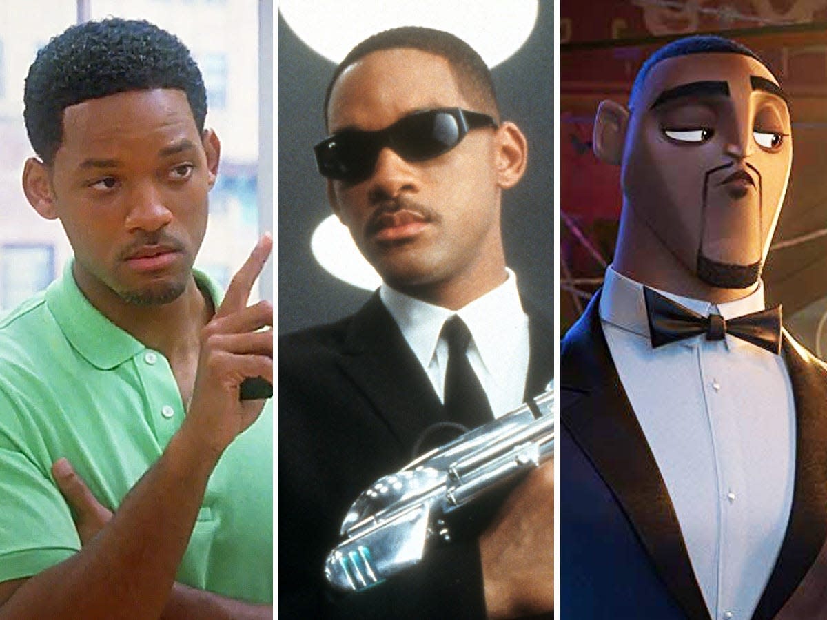 Will smith in hitch, men in black 2, and spies in disguise