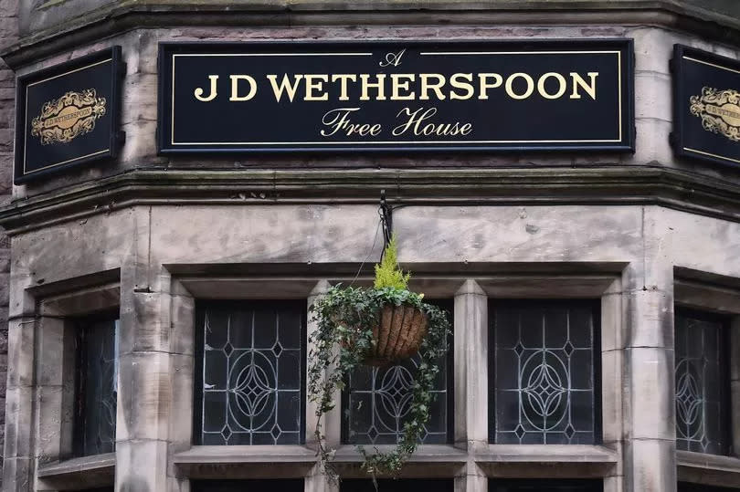 CONGLETON - JANUARY 26: A close up of a J D Wetherspoon pub sign on January 26, 2021 in Congleton, England . (Photo by Nathan Stirk/Getty Images)
UK Daily Life 2021