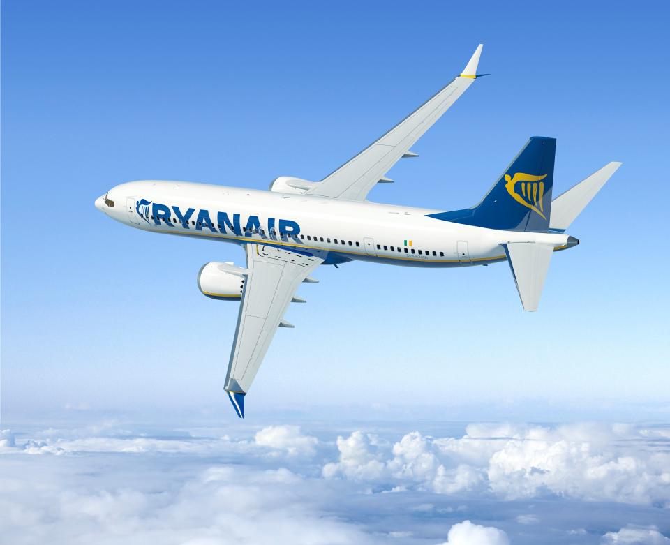 Taking off: Ryanair’s publicity image of the Boeing 737 Max following its order of the plane in 2014 (Ed Turner)