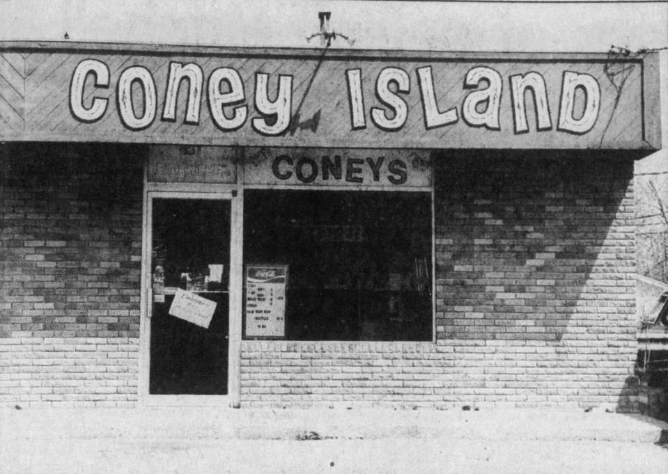 Coney Island storefront, circa 1984.