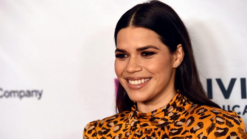 Mandatory Credit: Photo by Chris Pizzello/Invision/AP/Shutterstock (10570335ax)America Ferrera poses at the 2020 Impact Awards at the Beverly Wilshire Hotel, in Beverly Hills, Calif2020 Impact Awards, Los Angeles, USA - 28 Feb 2020.