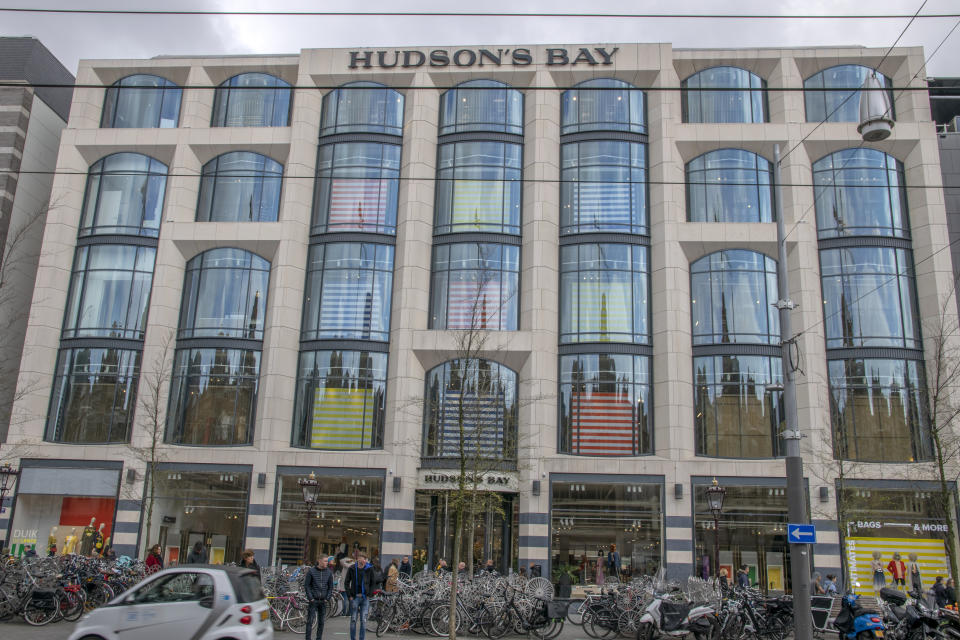 Front View Hudson's Bay At The Rokin Amsterdam The Netherlands 2019