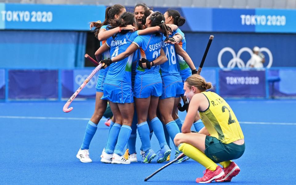 India shocked Australia on the way to this morning's bronze-medal match - AFP