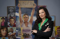 SAG-AFTRA President Fran Drescher poses for a portrait, Wednesday, Aug. 23, 2023, at the SAG-AFTRA offices in Los Angeles. (AP Photo/Chris Pizzello)