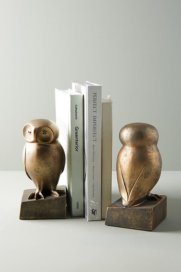 <p><a href="https://go.redirectingat.com?id=74968X1596630&url=https%3A%2F%2Fwww.anthropologie.com%2Fanthroliving%2Fshop%2Fwise-owl-bookends%3Fcolor%3D070%26size%3DALL&sref=https%3A%2F%2F" rel="nofollow noopener" target="_blank" data-ylk="slk:Shop Now;elm:context_link;itc:0;sec:content-canvas" class="link rapid-noclick-resp">Shop Now</a></p><p>Wise Owl Bookends </p><p>anthropologie.com</p><p>$48.00</p>