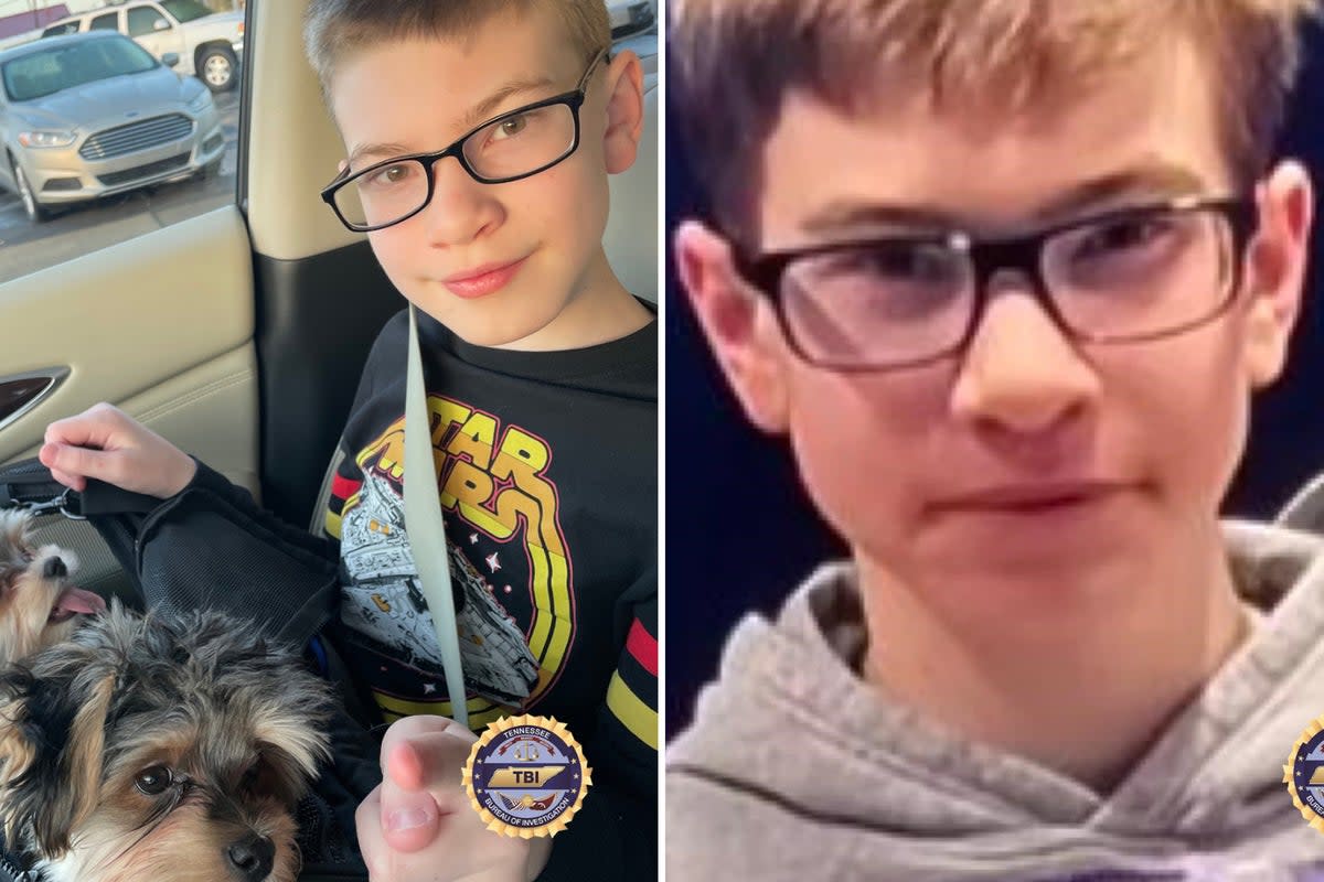 Two pictures of missing boy Sebastian Rogers (TBI)