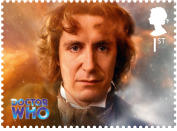 Paul McGann, the eighth Doctor, played the role in a 1996 television film (Royal Mail)