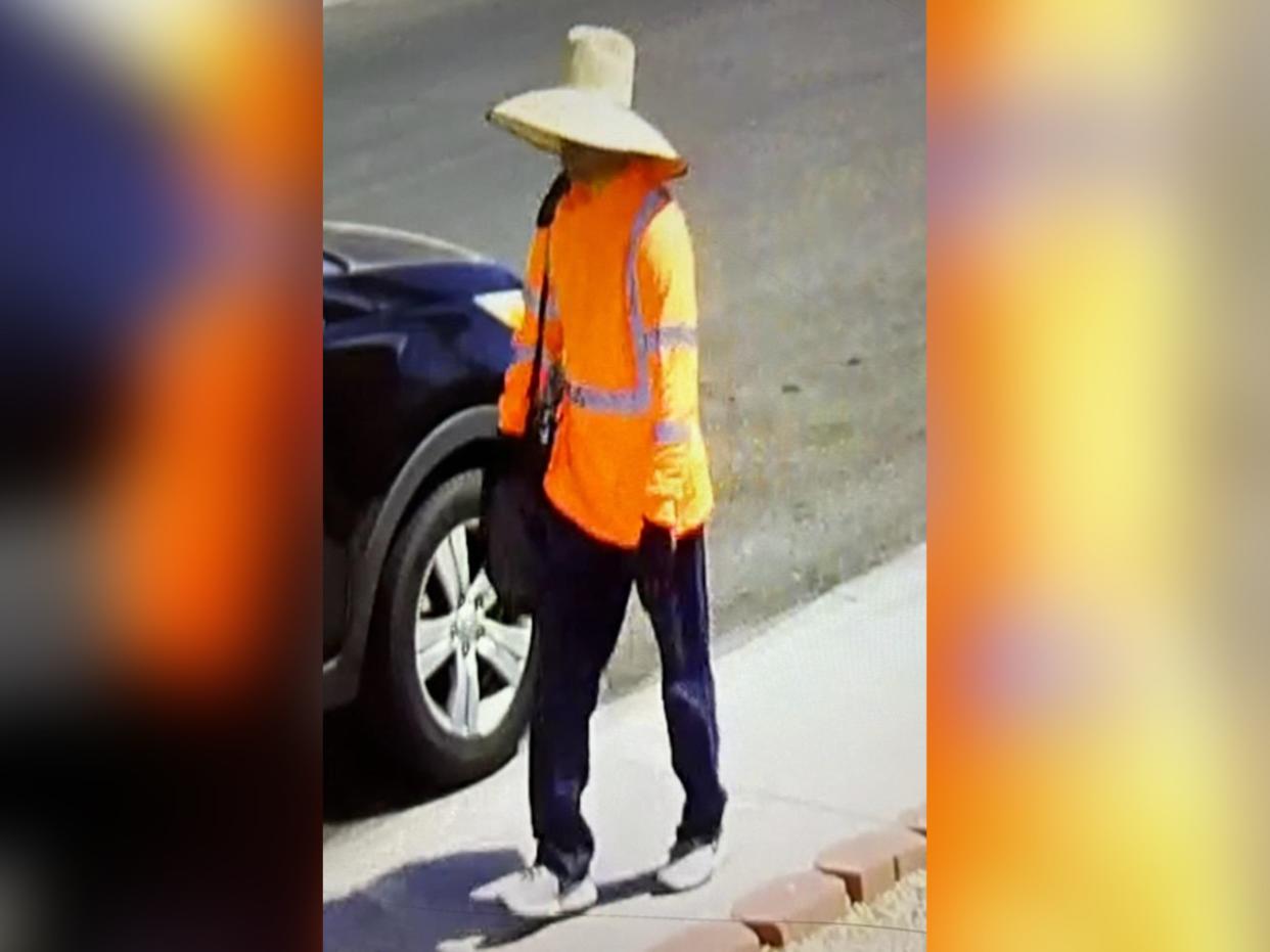 Authorities released surveillance video image of a possible suspect in the fatal stabbing of an investigative reporter in Las Vegas.