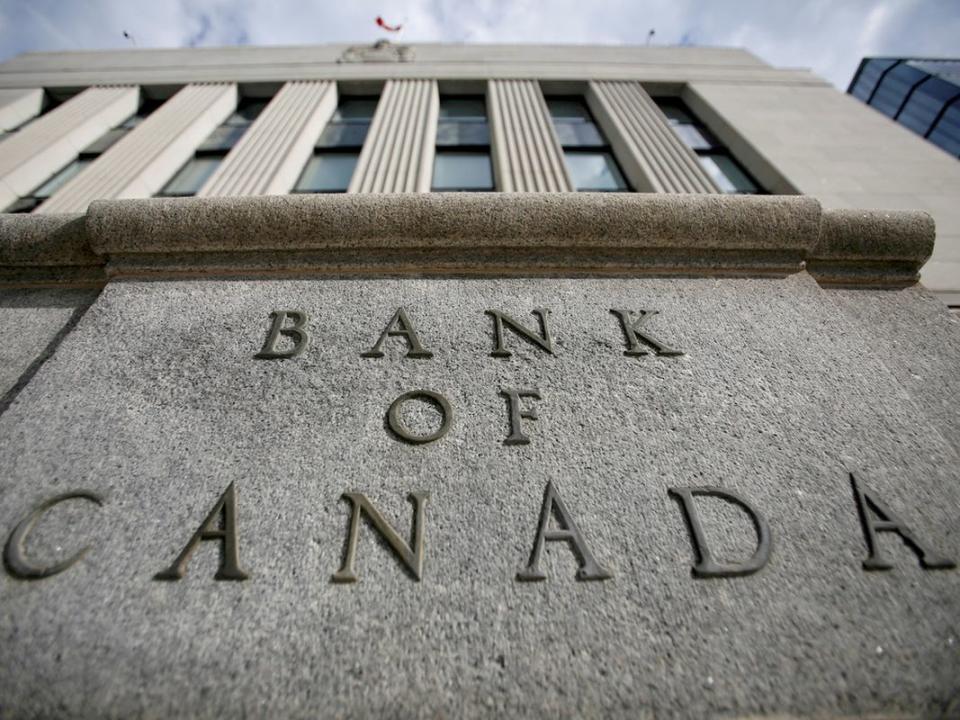 FILE PHOTO: A sign is pictured outside the Bank of Canada building in Ottawa