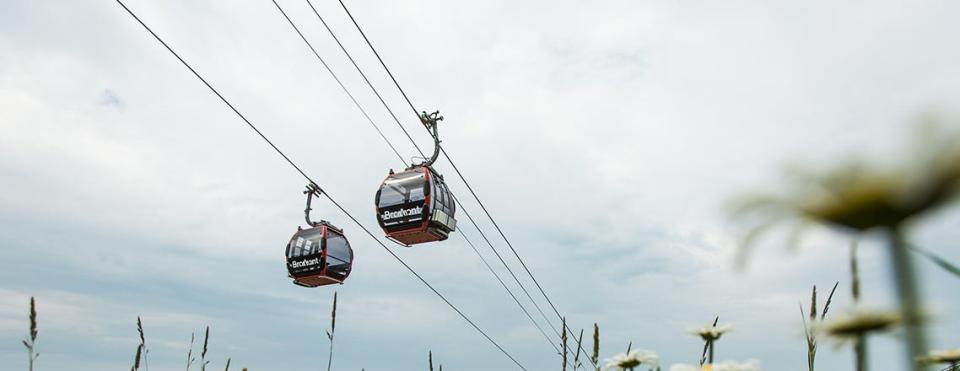 Modern gondolas are carrying plenty of skiers at Bromont.