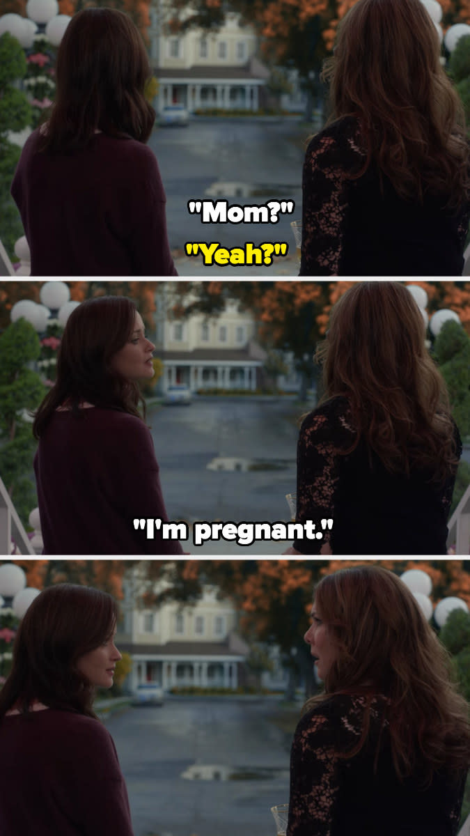 Rory tells Lorelai she's pregnant