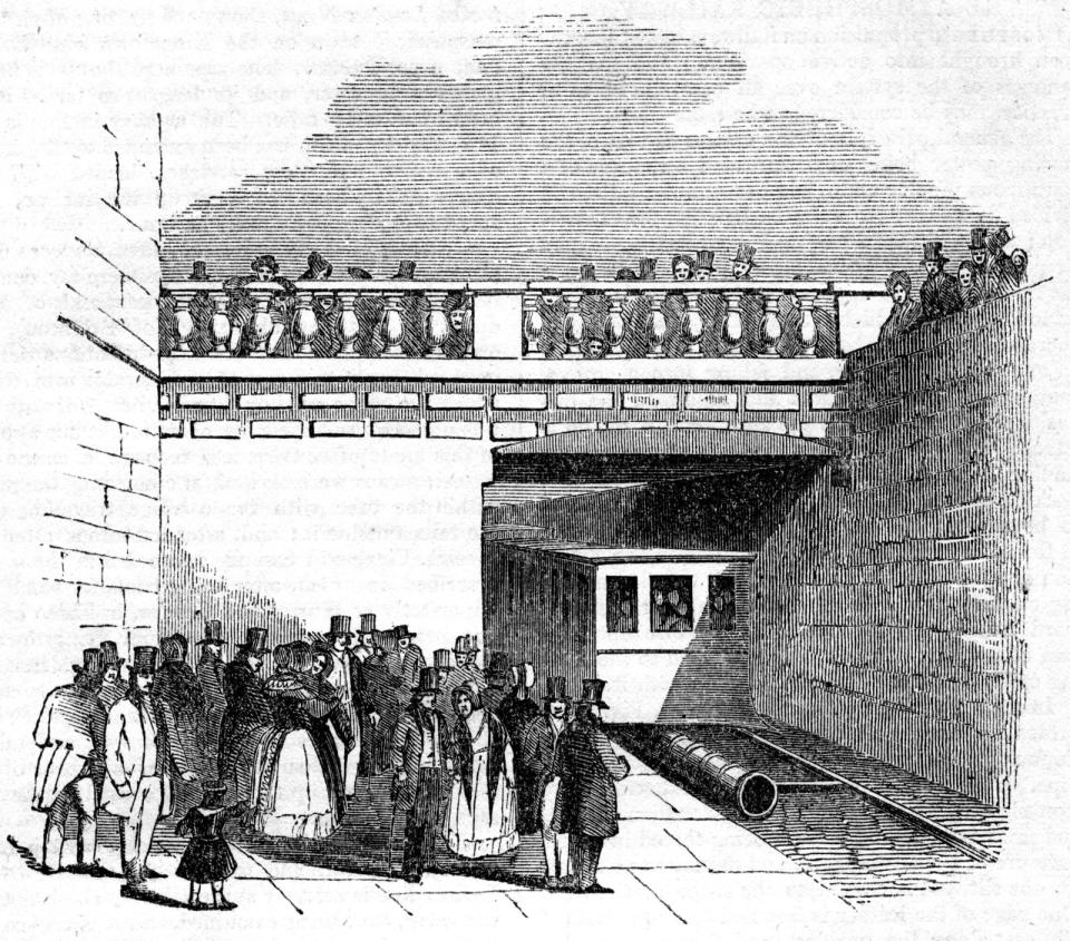 Kingstown and Dalkey Atmospheric Railway, near Dublin, 1845.