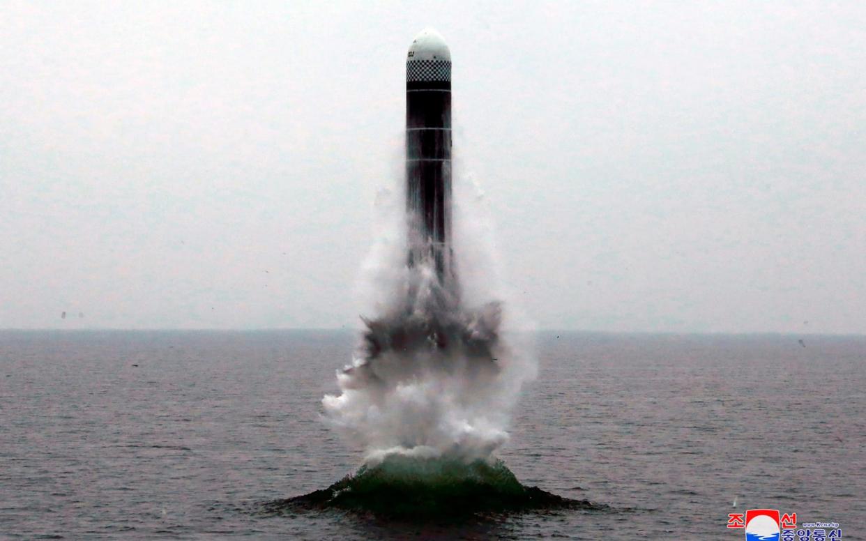 North Korea tested a missile launched from a submarine this week - KCNA via KNS