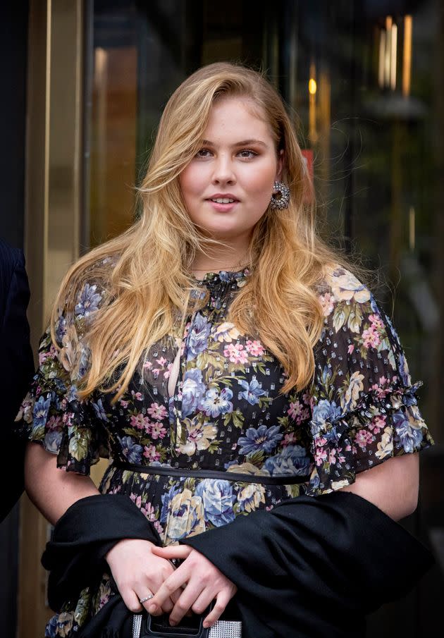 Princess Amalia attends the concert on behalf of her mother, Queen Maxima, on May 12, 2021 in The Hague, Netherlands. (Photo: Patrick van Katwijk via Getty Images)