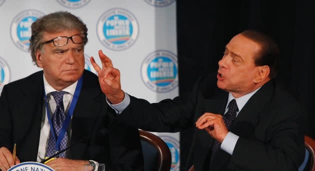 Verdini/Berlusconi (Photo: Ansa)