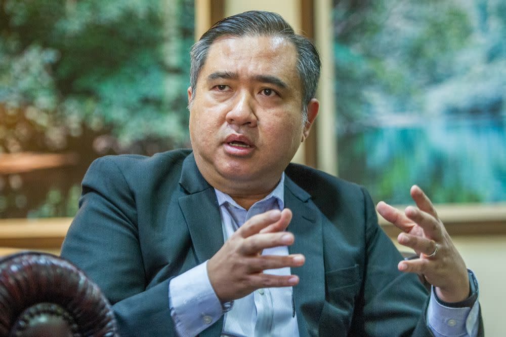 DAP national organising secretary Anthony Loke speaks during a talk with The National Professors Council at Country Heights, Kajang April 13, 2021. — Picture by Shafwan Zaidon