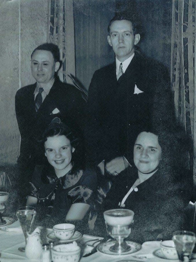 Charlie Hillyer writes: "My grandfather, Guy Kenimer, was manager of the Florida Theatre from its inception to probably the early '60's. We have a few of the archived pictures in the family. This one shows Judy Garland and her mother in town for a promotion of 'The Wizard of Oz.' My grandfather standing on right."