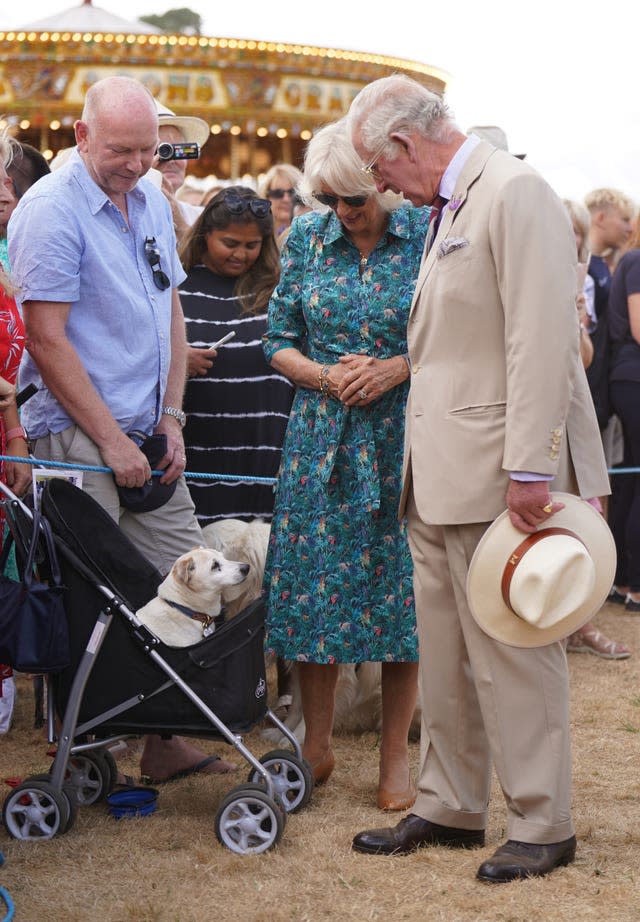 Royal visit to Sandringham Flower Show