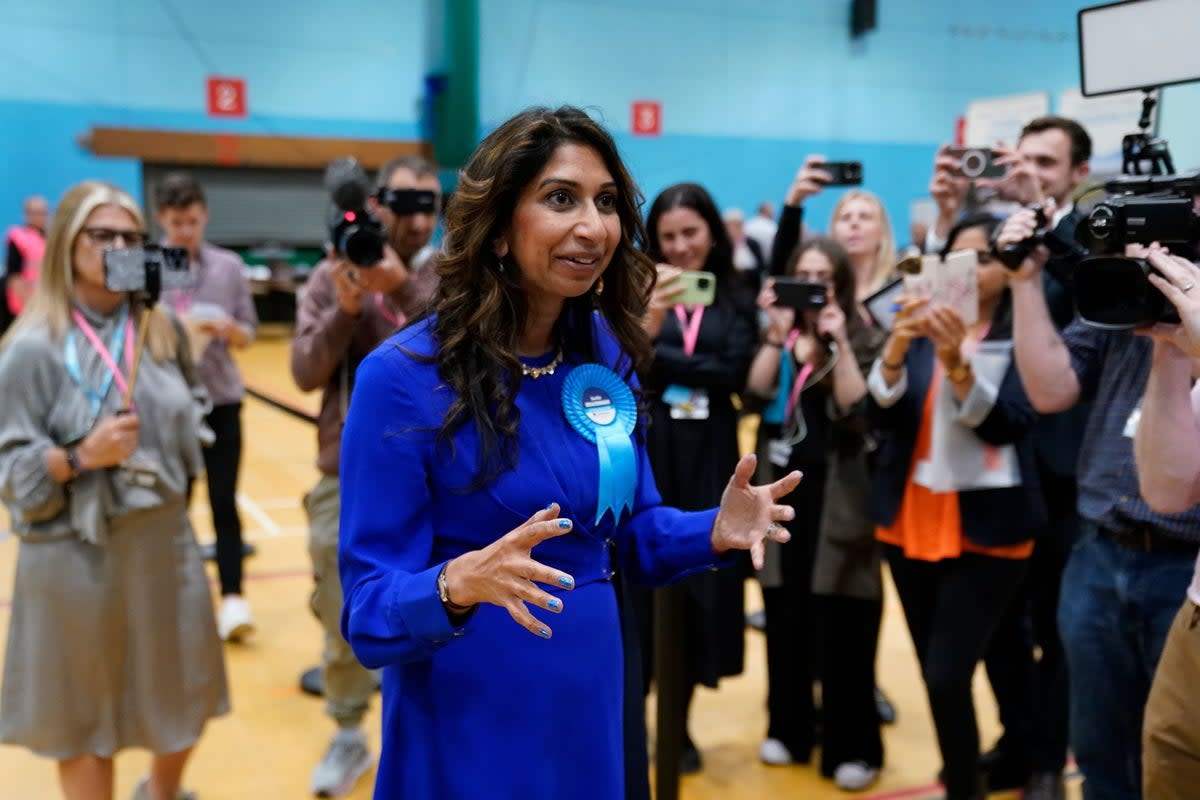 Suella Braverman is expected to be a contender on the Tory Right (Andrew Matthews/PA Wire)