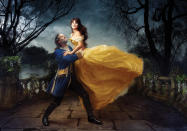 Penélope Cruz and Jeff Bridges as Beauty and the Beast (Credit: Annie Leibovitz/Disney Parks.com)