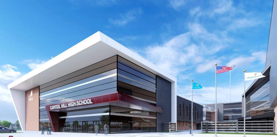 Plans for Capitol Hill High School are shown in this rendering. MA+ Architects