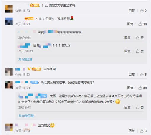 中國網友反批趙立堅。（圖／翻攝自人民日報微博）