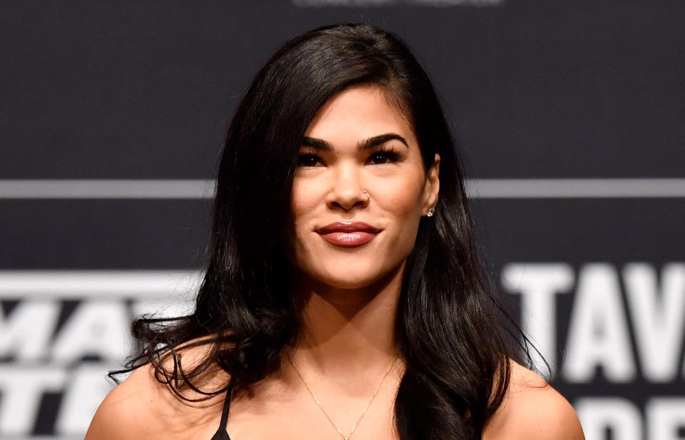 Despite her recent hospital stay and broken orbital bone, Rachael Ostovich is ready to fight Paige VanZant at “UFC Fight Night 143.” (Getty Images)