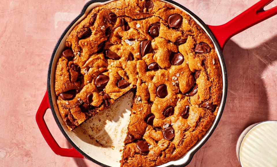 Giant Chocolate Chip Skillet Cookie