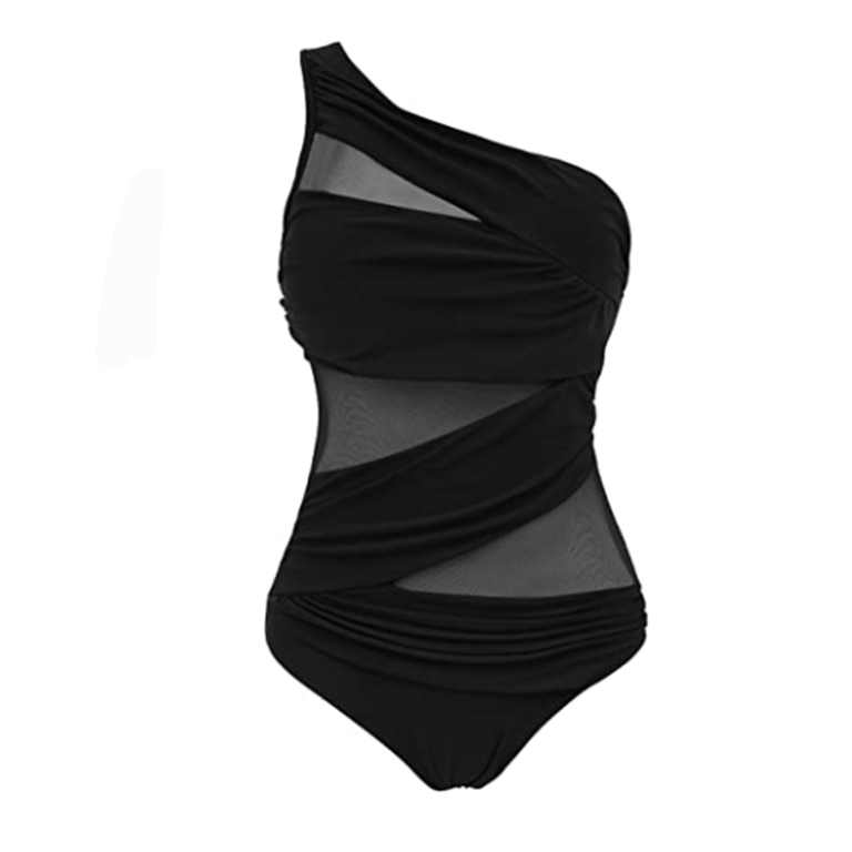 4) One-Shoulder Swimsuit